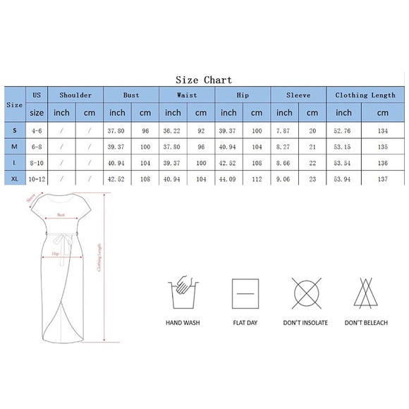 🆕 Slit Solid Party Summer Maxi Dress - Picture 3 of 3